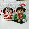 LOZ Animal World Christmas Bear 2PCS Santa Claus Coat Tree Gifts DIY Mini Diamond Blocks Bricks Building Toy for Children No Box