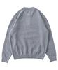 ANALOG MOOD Velour Refined Henley Neck Round Knit (Gray)