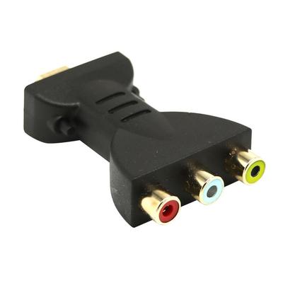 Adaptador de Vídeo Áudio AV HDMI para 3 RCA Portátil Conversor para DVD Projetor Conversor de Componentes para HDTV Dropshipping