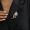 Exquisite Elegant Crystal Tulip Brooch