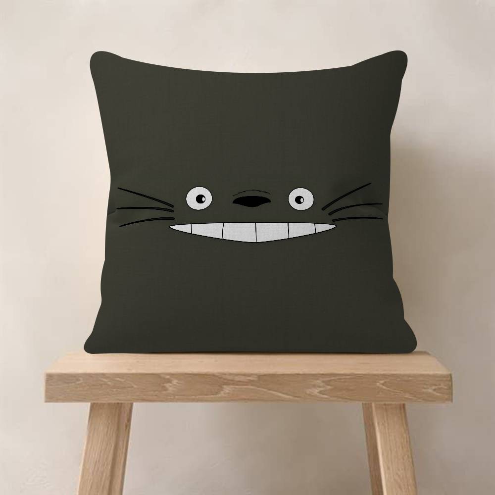 Cartoon Cute T-Totoroes Double-sided Cushion Cover Car Throw Pillow Case For Sofa Car Christmas Gift