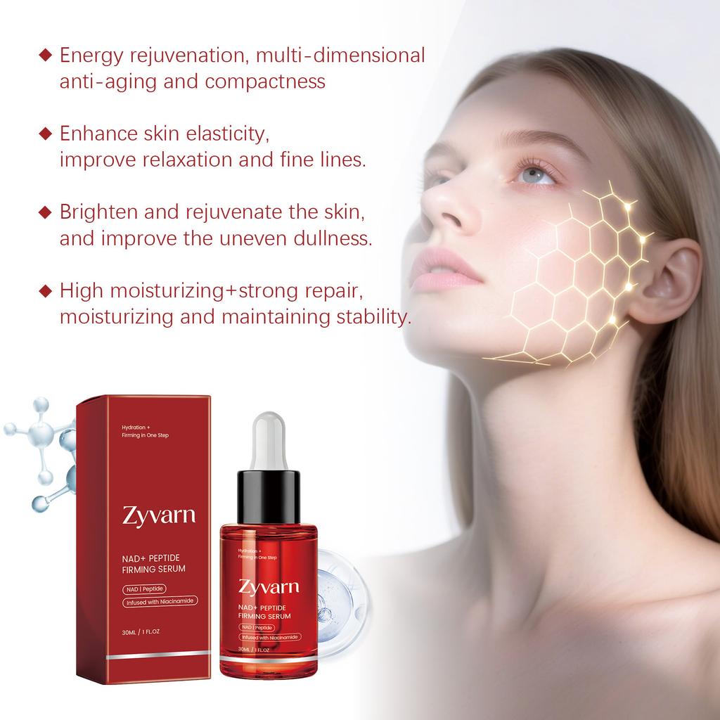 Zyvarn Peptide Care Serum, Hydrating Moisturizing for Glowing Skin, Daily Anti-Wrinkle Firming Facial Serum, 30ml