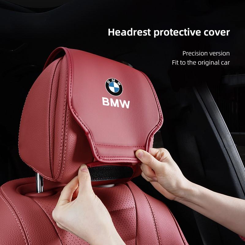 Car Leather Interiom Seat Pillowcase Valve Cap Accessories For BMW X1 X2 X3 X5 X4 X6 X7 iX3 F20 F10 F07 E70 E46 E90 E92 E60 E39