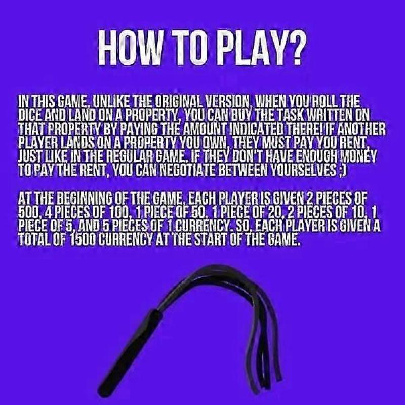 Adult Monopoly Board Game, Couples' Adult Game, Married Couples' Bedroom Game, Relationship Card Game