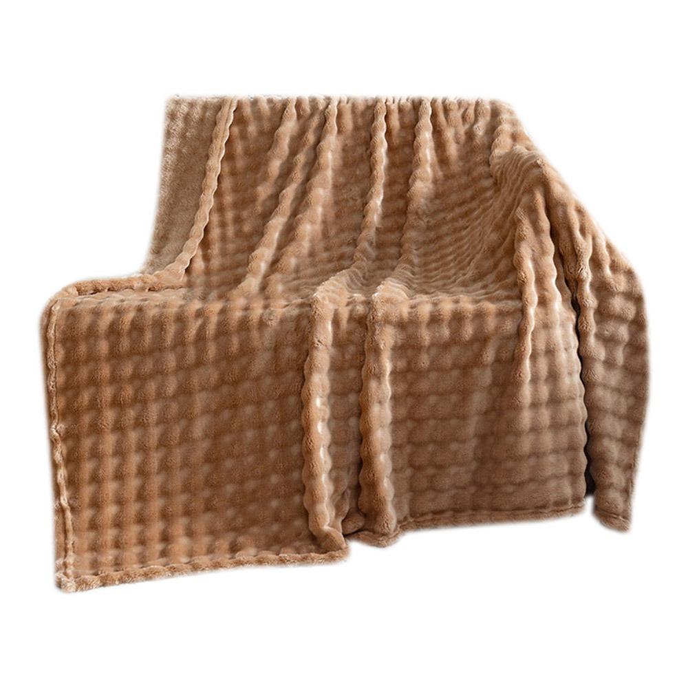 70x100cm Monolayer Coral Fleece Blanket Warm Thickened Sofa Throw Gifts Flannel Blanket