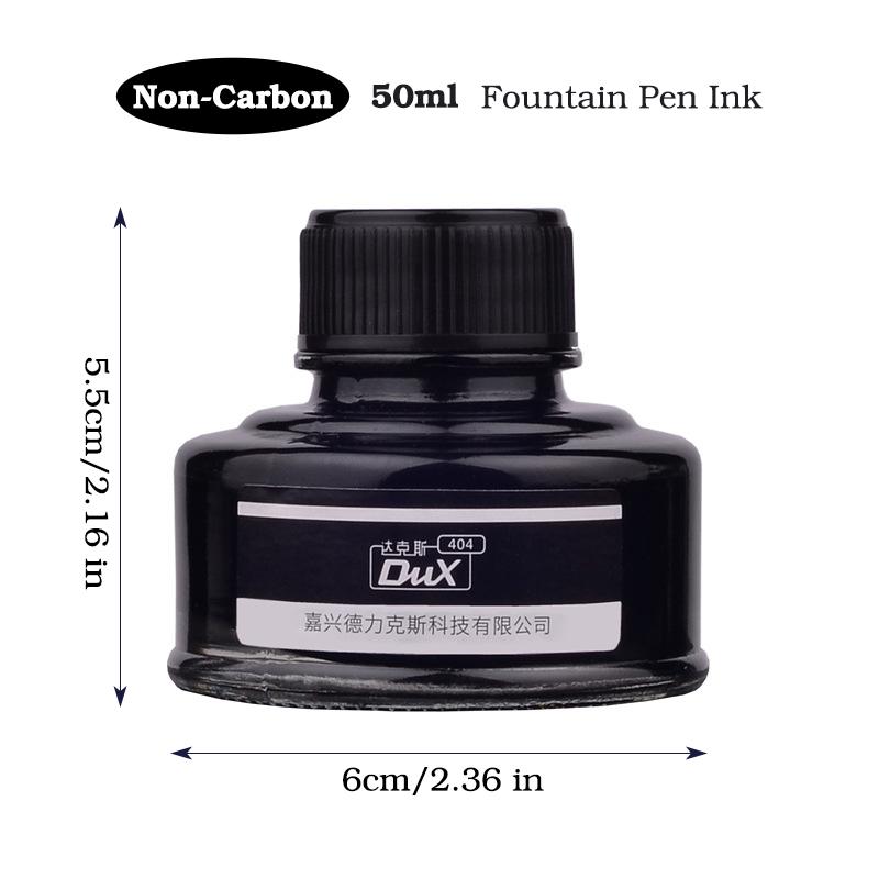 4 Colors Non-Carbon 50ml Bottle Fountain Pen Ink,Black,Blue,Red,Dark Blue,Non-Erasable,Office And School Supplies