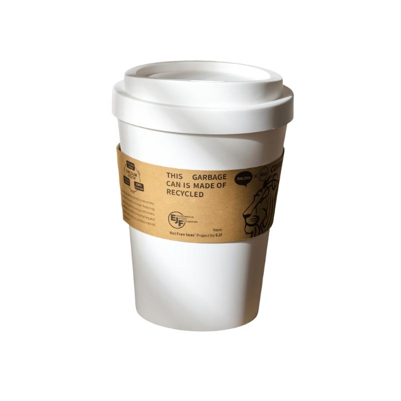 Tabletop Coffee Cup Trash Can Swing Open Cover Great For Kitchen Living Area Or Workplace