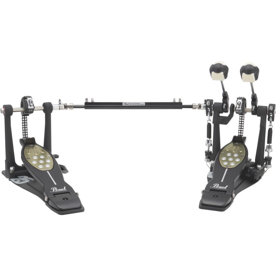 [OCCASION]Pédale Double Pearl Eliminator Redline Édition 25e Anniversaire Modèle Limité Pédale de Batterie Twin Pedal P-2052C/B