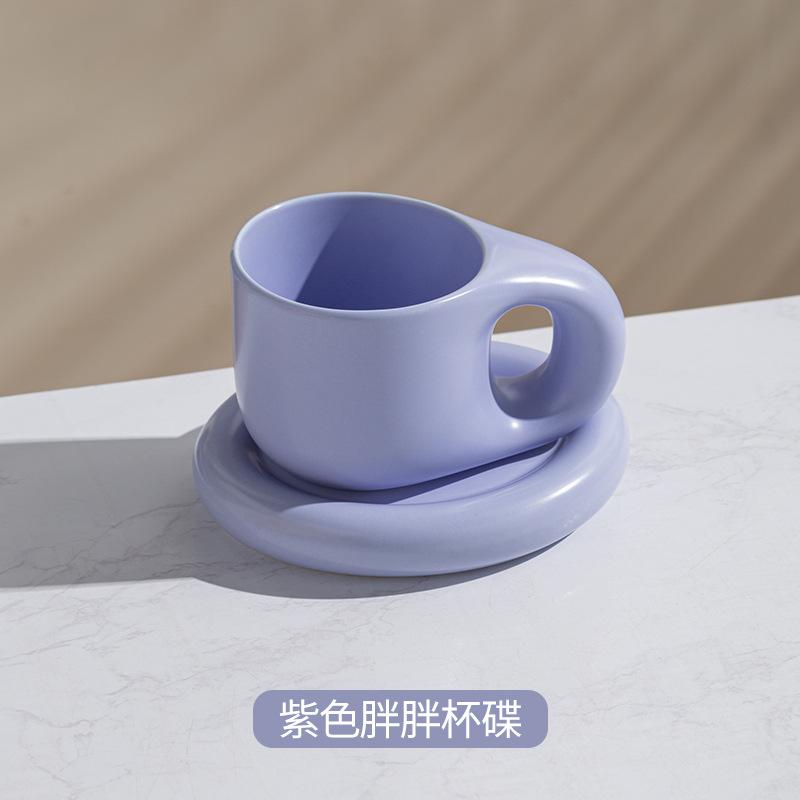 Internet Celebrity Chubby Ceramic Mug High Value Summer Large Capacity Student Water Cup Cute Big Belly Cup