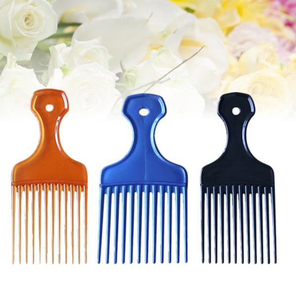 Buy 3pcs Comfortable Retro Resin Practical Headdress Comb Simple Comb ...