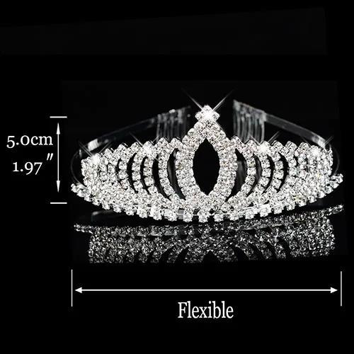 Classic Bride Rhinestone Crown Hair Accessories Headgear Studio Wedding Dress Accessories Direct Sales