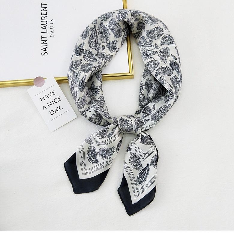 Fashion Decoration Scarf Hairband Tie Hair 70 Small Square Scarf Silk Scarf Women'S Spring And Autumn Versatile Small Scarf Professional Scarf