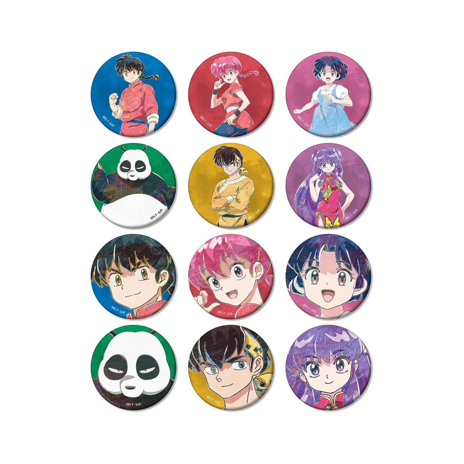 

Ranma 1/2 Trading Ani Art Matte Can Badges (Box of 12)