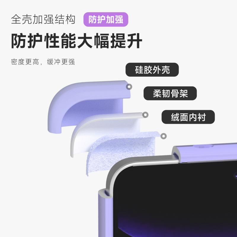 Applicable to Huawei MateX1 mobile phone case, new X1/X1 folding screen, liquid silicone flip, anti-drop case soft