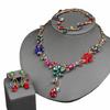 Sparkling Women's Rhinestone Jewelry Set Stud Earrings Bridal Crystal Jewelry Set  Party Banquet