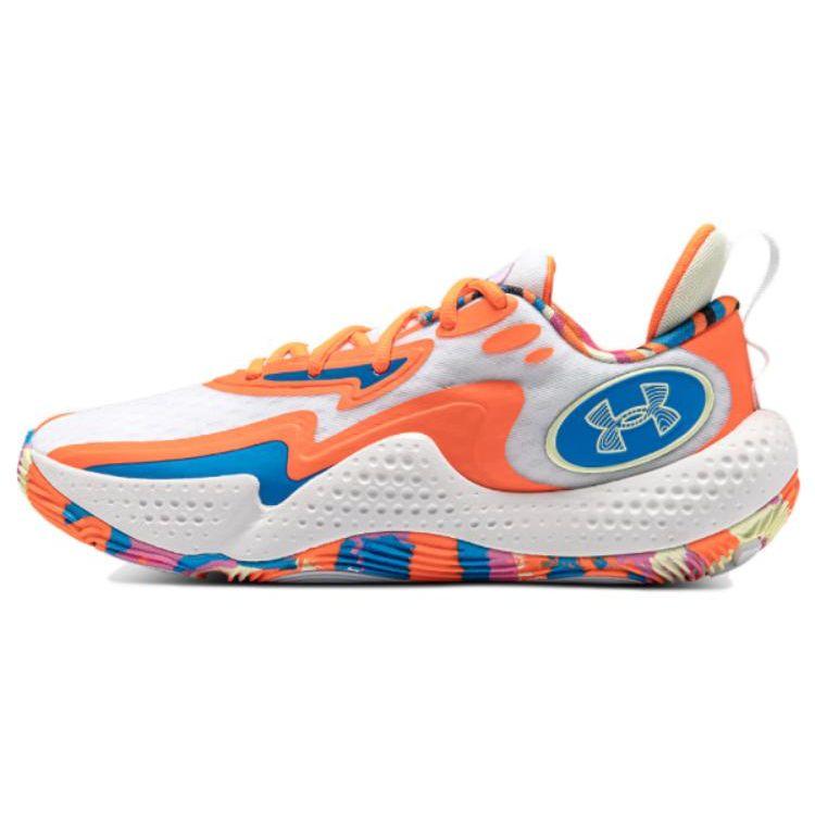 Under Armour Spawn 5 LE Men s White Orange Blue 3026758-100 42.5