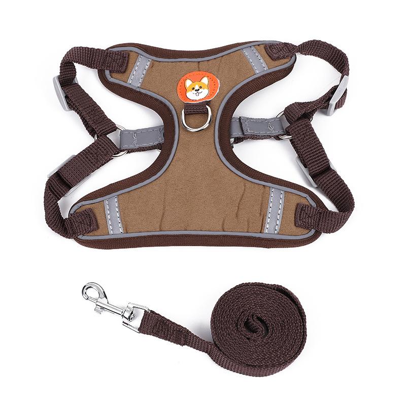 Pet Products, Vest-type Pet Leash, Cat Dog Chest Strap, Breathable Reflective Walking Dog Chain