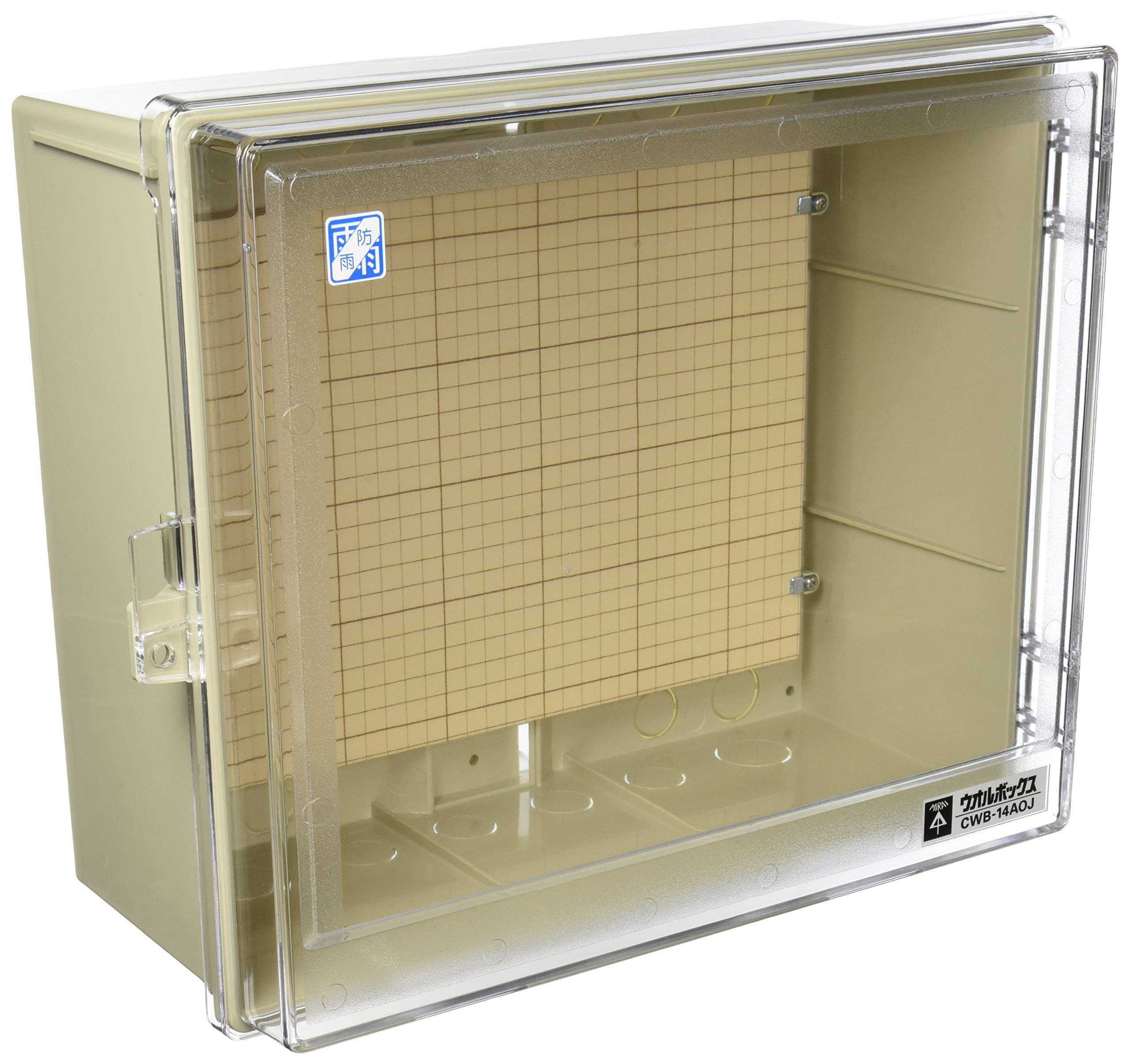 

Mirai Industry Wall Box, Clear Lid, No Roof, Horizontal Type, Effective Depth 159mm, Price per Box, CWB-14AOJ