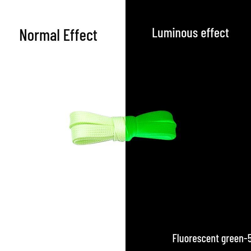 Luminous Fluorescent Shoelaces for AJ1, Air Force One, and DUNK Sneakers - White Night Light Mismatch Collection