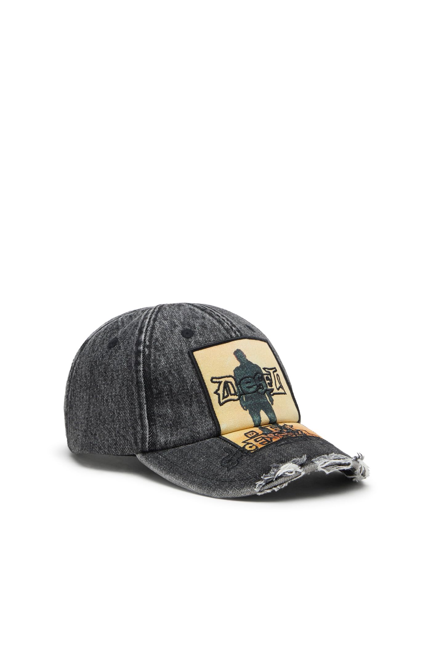Baseball Cap A215240NSEJ 02 Black x Ivory 02 [Diesel] Men s C-MAN