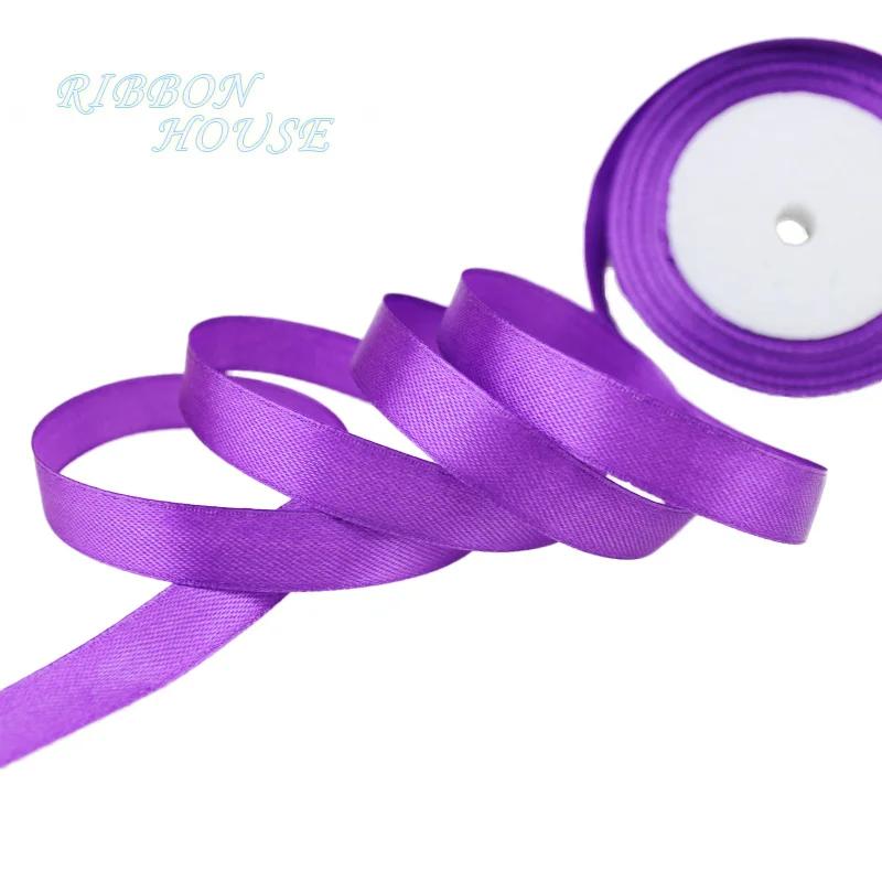 (25 yards/roll) 6mm Single-sided Satin Ribbon Woven Ribbon Gift Packaging Christmas Decoration Handmade Ribbon DIY Wholesale
