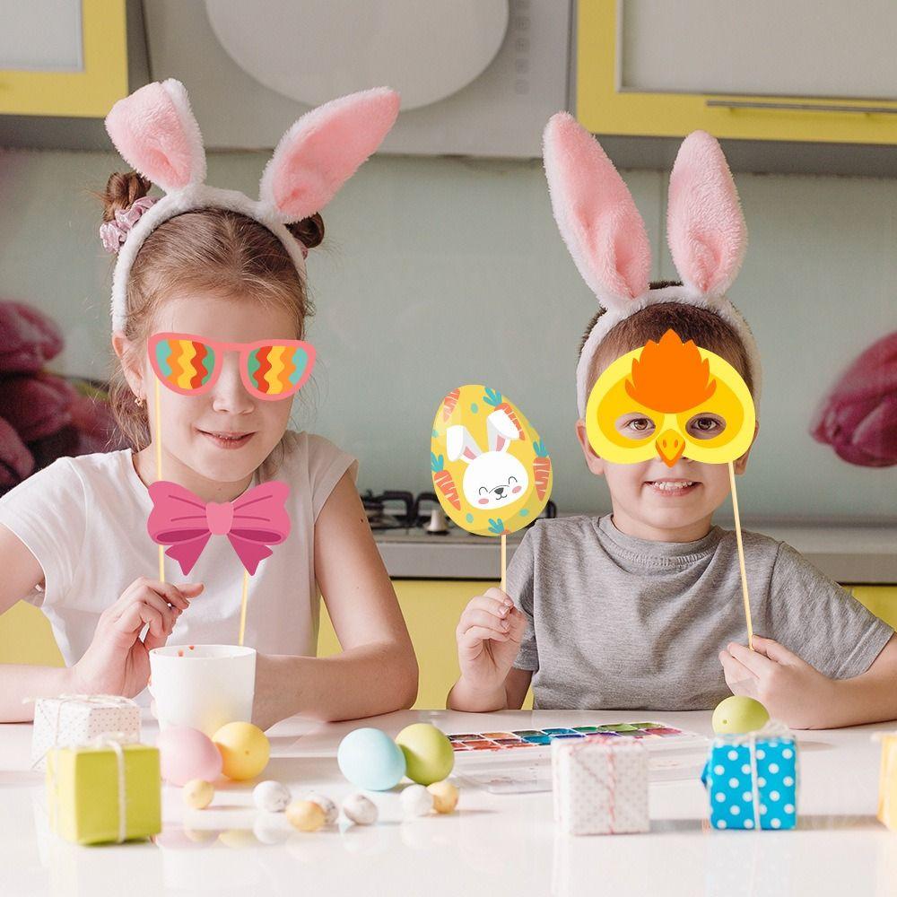 Cute Easter Photo Booth Props Elegant Happy Easter Decor DIY Photo Prop  Holiday Festival Decor