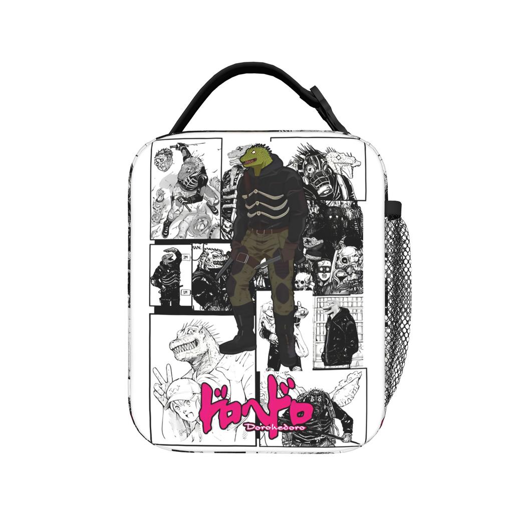Dorohedoro Kaiman Insulated Lunch Bag Dorohedoro Manga Fanart Nikaido Meal Container Cooler Bag Tote Lunch Box Food Handbags