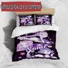 Set copripiumino 3 pezzi (1*Copripiumino + 2*Federe, Senza Nucleo), Set Biancheria da Letto Personalizzato con Nome KPop Cacciatori di Demoni, Decorazione Camera da Letto Casa Regalo