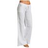 Women's Fashionable And Sexy Solid Color Comfortable And Breathable Mid-waist Wide-leg Casual Trousers