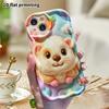 Phone Case: 2D Flat Design, Suitable for iPhone 18 17 16 15 14 13 Pro Protective Case, Cream-colored Hamster, Perfect Christmas and Halloween Holiday 