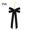 Hanging Bows for Curtains Velvet Ribbon Bow Xmas Pendant, Christmas Tree Flannel Ornament, Durable Decorative Retro Style Pendant Holiday Wedding