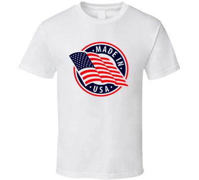 Made In Usa Patriotic Gift America Flag Proun American T Shirt
