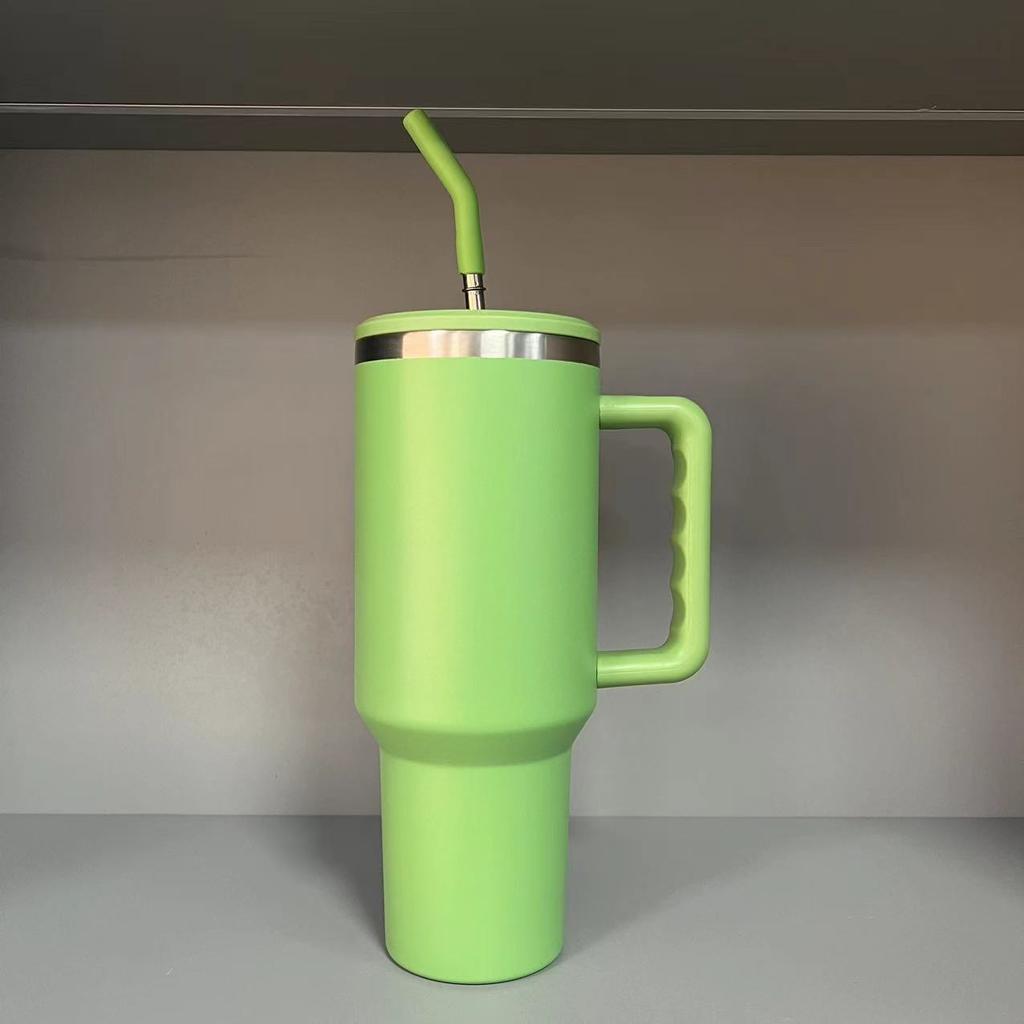 Stainless Steel Large Capacity Car Ice Cream Cup 304 Insulated Cup Cold Straw Cup