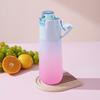 750ml Butelka z rozpylaczem do wody Butelka z wodą smakową o smaku powietrza Przenośny kubek z rozpylaczem do nawadniania i chłodzenia podczas uprawiania sportu