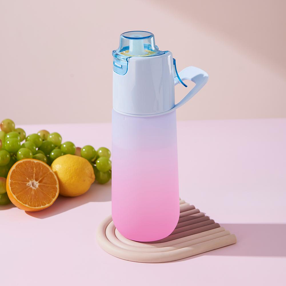 750ml Butelka z rozpylaczem do wody Butelka z wodą smakową o smaku powietrza Przenośny kubek z rozpylaczem do nawadniania i chłodzenia podczas uprawiania sportu