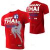 Muay Thai Fitness Training Sports T-Shirt Casual Breathable Short Sleeve Top Workout Running Wrestling
