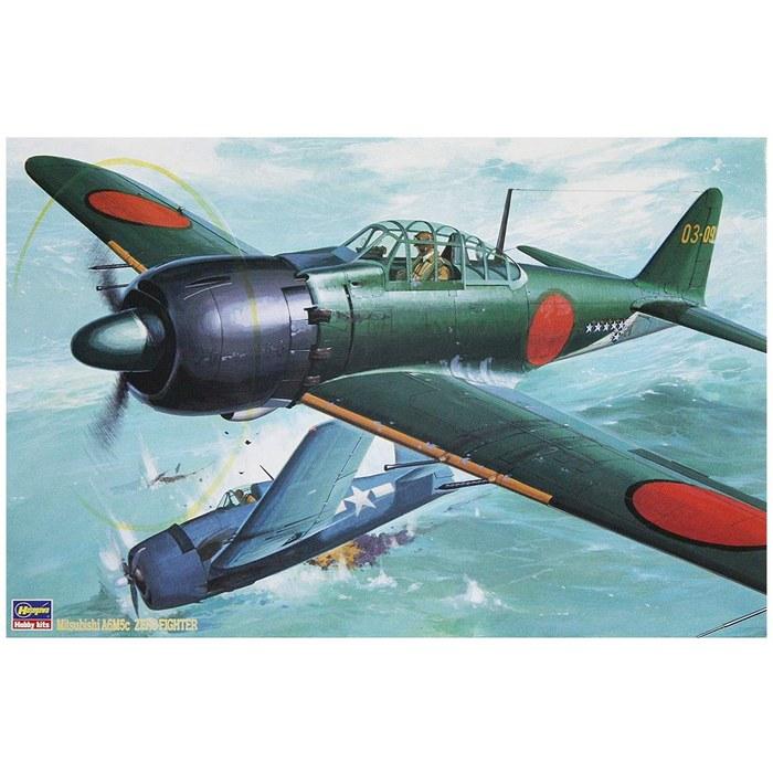 Hasegawa 1/32 Imperial Japanese Navy Mitsubishi A6M5c Zero Fighter Model 52 Type B Plastic Model ST4 Pre-Colored 28 X 34 X 10 Cm