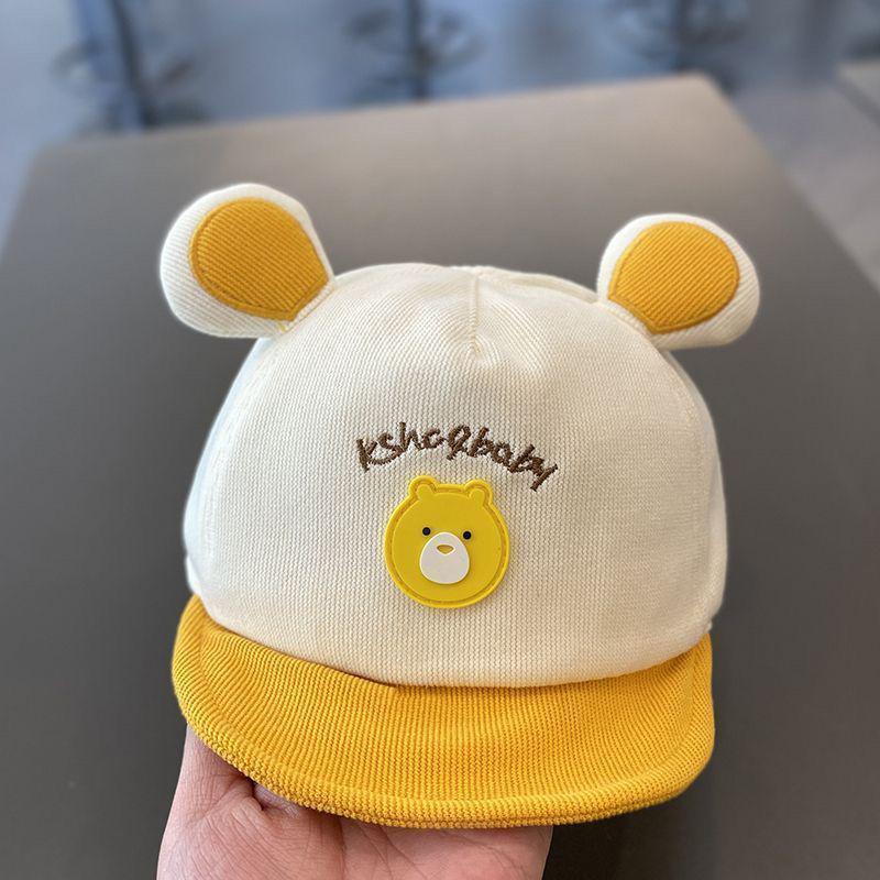 Unisex Baby Duckbill Cap: Cute Corduroy Baseball Sun Hat for Spring and Autumn