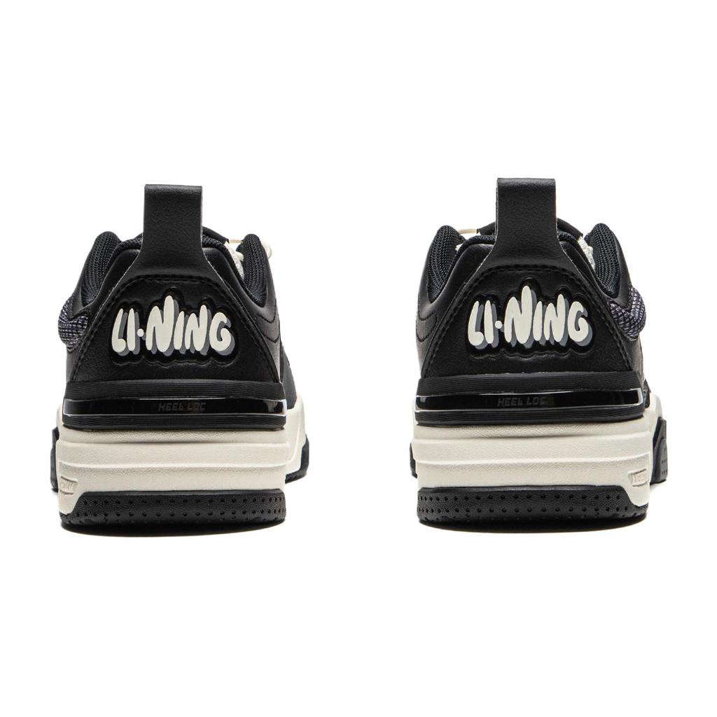 Li Ning Kids Skate 80s Sports Lifestyle Synthetic Leather Simple Versatile Comfortable Lightweight Rebound Support Low Top Casual Shoes YKCU124-11
