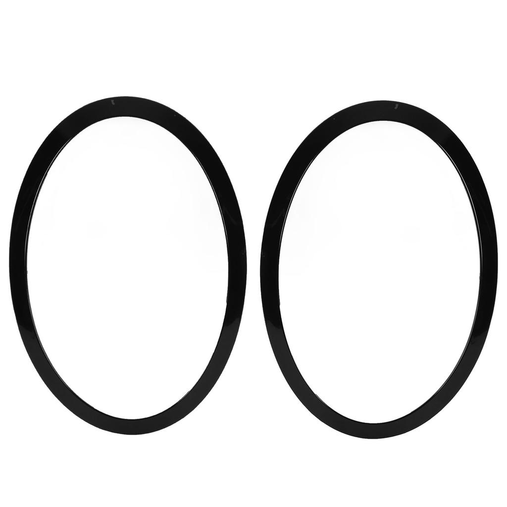 1Pair Headlight Trim Ring 51137300631 Gloss Black Practical Headlight Bezel Trim Ring Replacement for Cooper 5‑Door