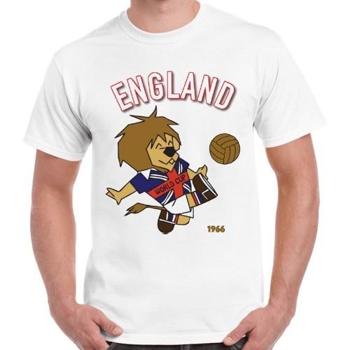 England 66 World Cup Football Logo Mascot Cool Ideal Gift Unisex T-Shirt S