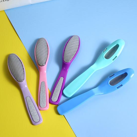 Strumento per Pedicure Duale Portatile Efficace Uso Umido e Secco Antiruggine Rimuove Pelle Dura Strumento per la Pulizia Lima per Pedicure Lima per Piedi per Unisex