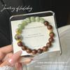 Green grape milk jade bracelet for girls, summer fresh and simple, single-loop niche light luxury high-end feel bracelet gift