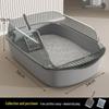 Extra Large Semi-Enclosed Cat Litter Box with Scoop
