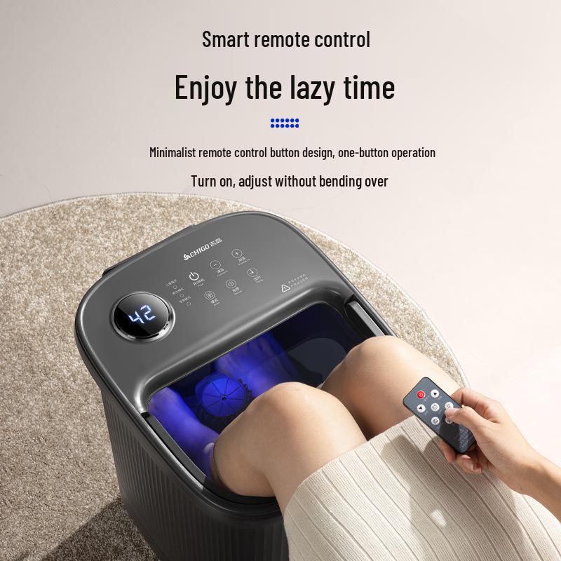 Chigo Automatic Heated Foot Massager Basin with Deep Calf Coverage