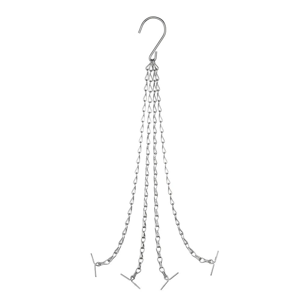 Hanging Basket Chain Flower Pot Hanging Chain Replacement Plant Hangers Flower Pot Bird Feeders Hanging Basket Chain Hang Hooks