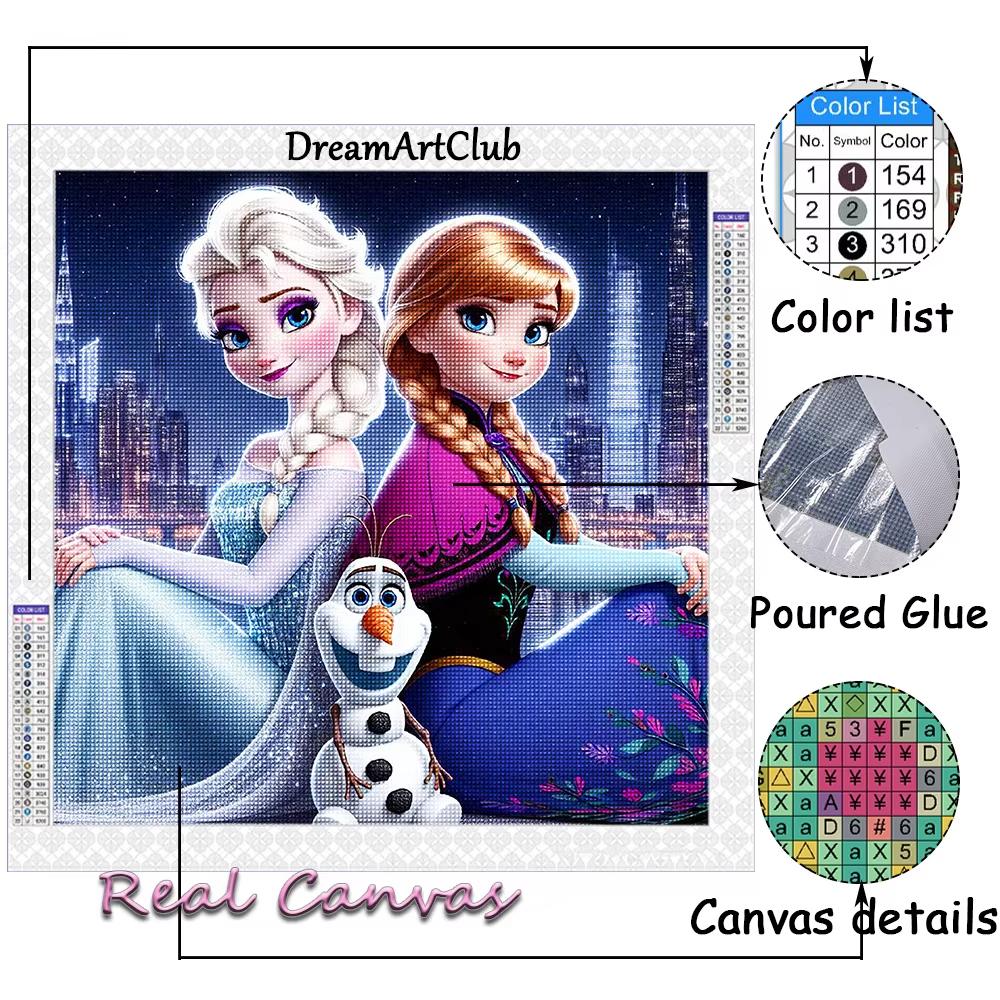 Tangled Diamond Painting Rapunzel Full Round Drill Mosaic Cartoon Cross Stitch Embroidery Princess Wall Art
