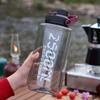 Kunststoff-Fitness-Wasserflasche mit hoher Kapazität und Griff - Hitzebeständig, für Männer und Frauen