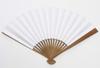 Hasegawa Men's Large Folding Fan with Pouch, Wooden Box, Made in Japan (Dragonfly/Navy)
