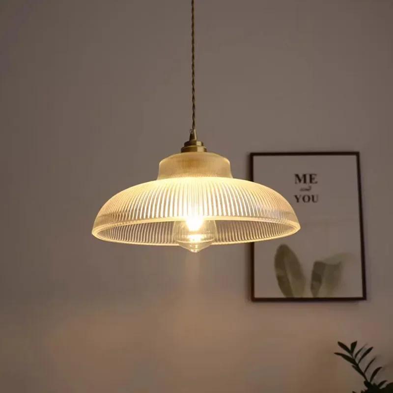 Lámpara colgante retro LED, lámpara colgante de cristal vintage para sala de estar, pasillo, dormitorio, comedor, estilo industrial, accesorio de decoración interior